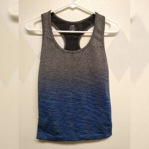 Arianna gray blue ombre racer back tank top